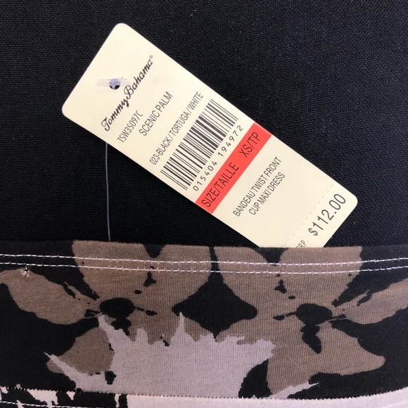 NWT-Women’s Tommy Bahama Scenic Palm Bandeau twist front cup Maxi dress X-small. - Picture 8 of 11